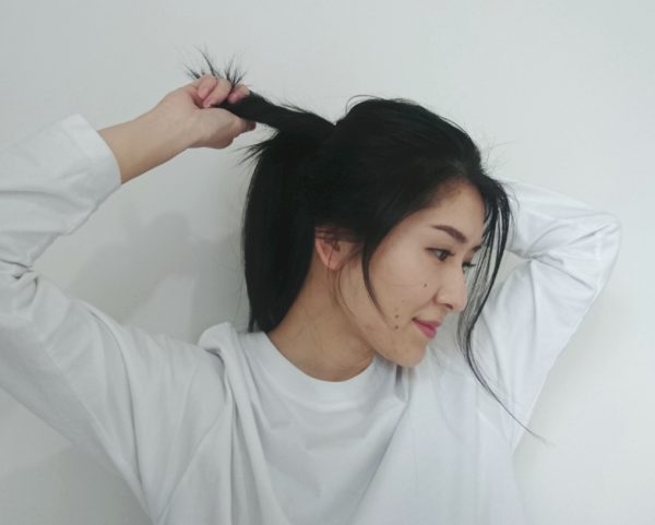 お団子ヘアの作り方