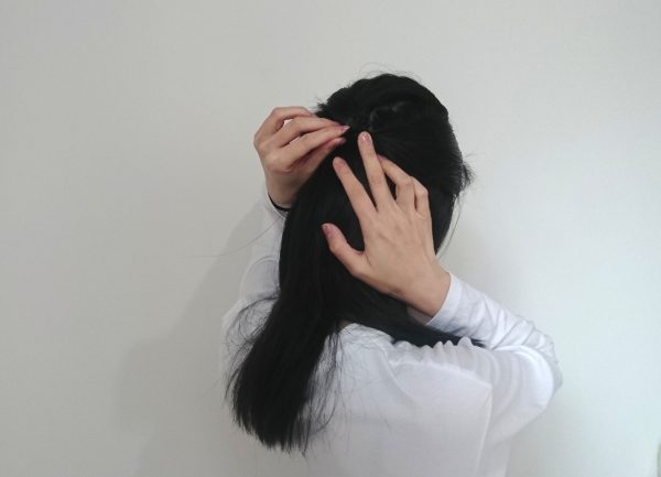 ハーフアップアレンジ