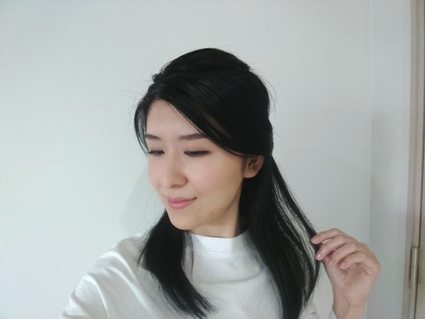 ハーフアップヘアアレンジ