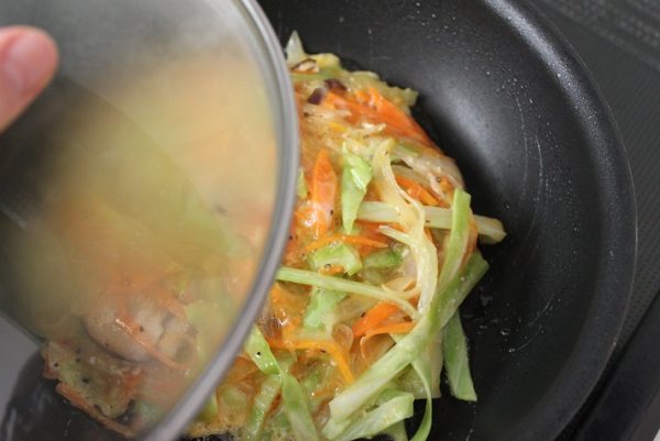 具だくさん中華オムレツ