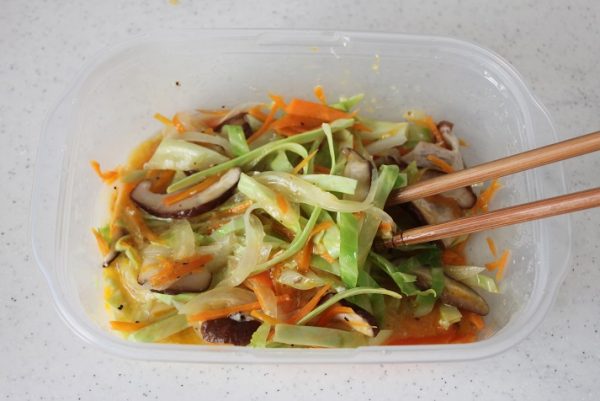 具だくさん中華オムレツ