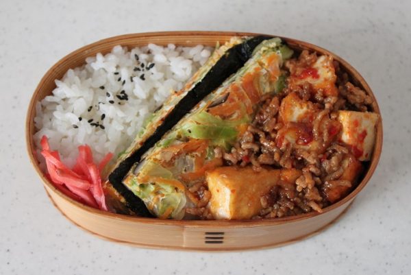 2品弁当の詰め方