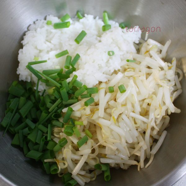 ご飯と野菜