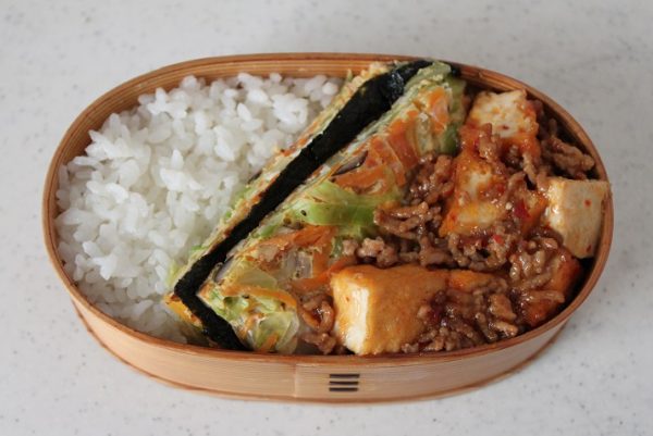2品弁当の詰め方
