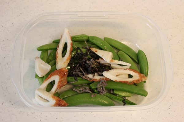 スナップえんどうのナムル