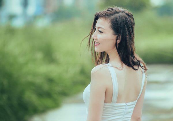美肌の女性