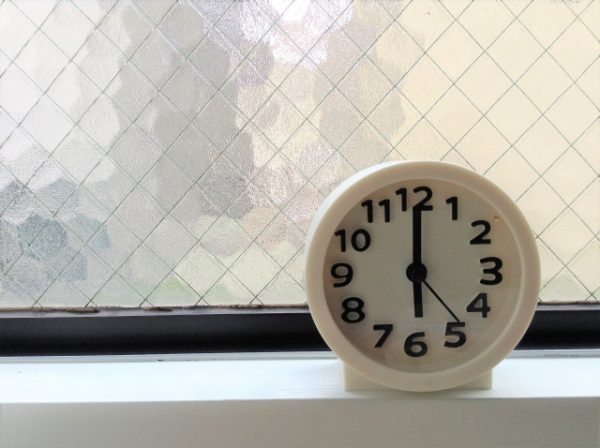 朝の時計