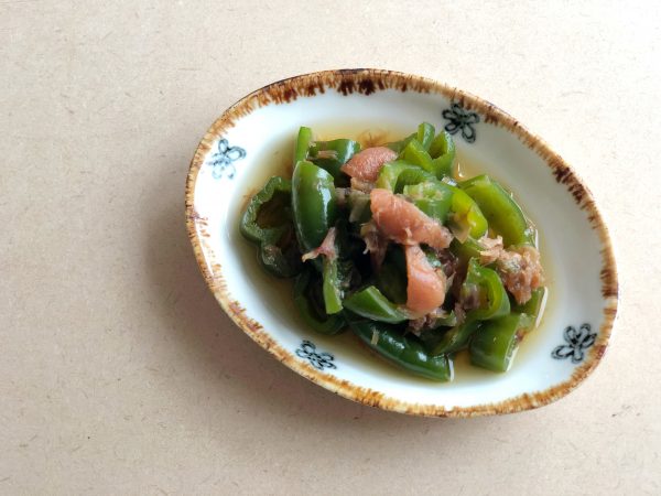 とにかく簡単!さっぱり味の作り置き「ピーマンの梅びたし」