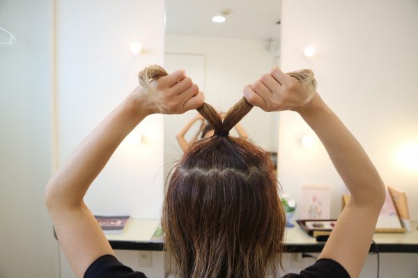 マスクの日でもおしゃれ見え！「おでこすっきり」ボブヘアアレンジ♪