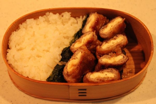2品弁当の詰め方