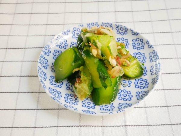すぐなくなる作り置き!簡単おいしい「きゅうりの薬味あえ」