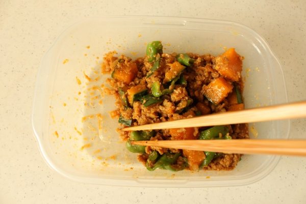 レンジ和風キーマカレー