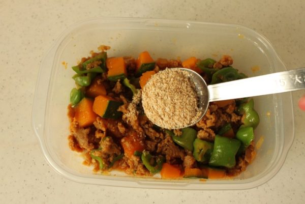 レンジ和風キーマカレー
