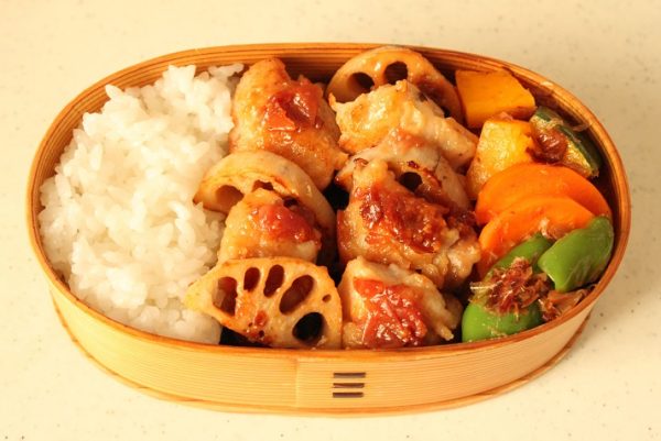 2品弁当の詰め方