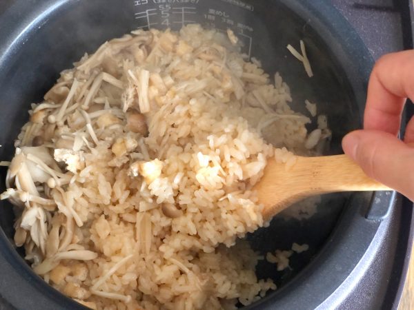 もち米いらずで簡単！「きのこのおこわ」