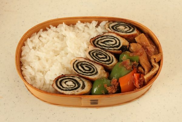 2品弁当の詰め方