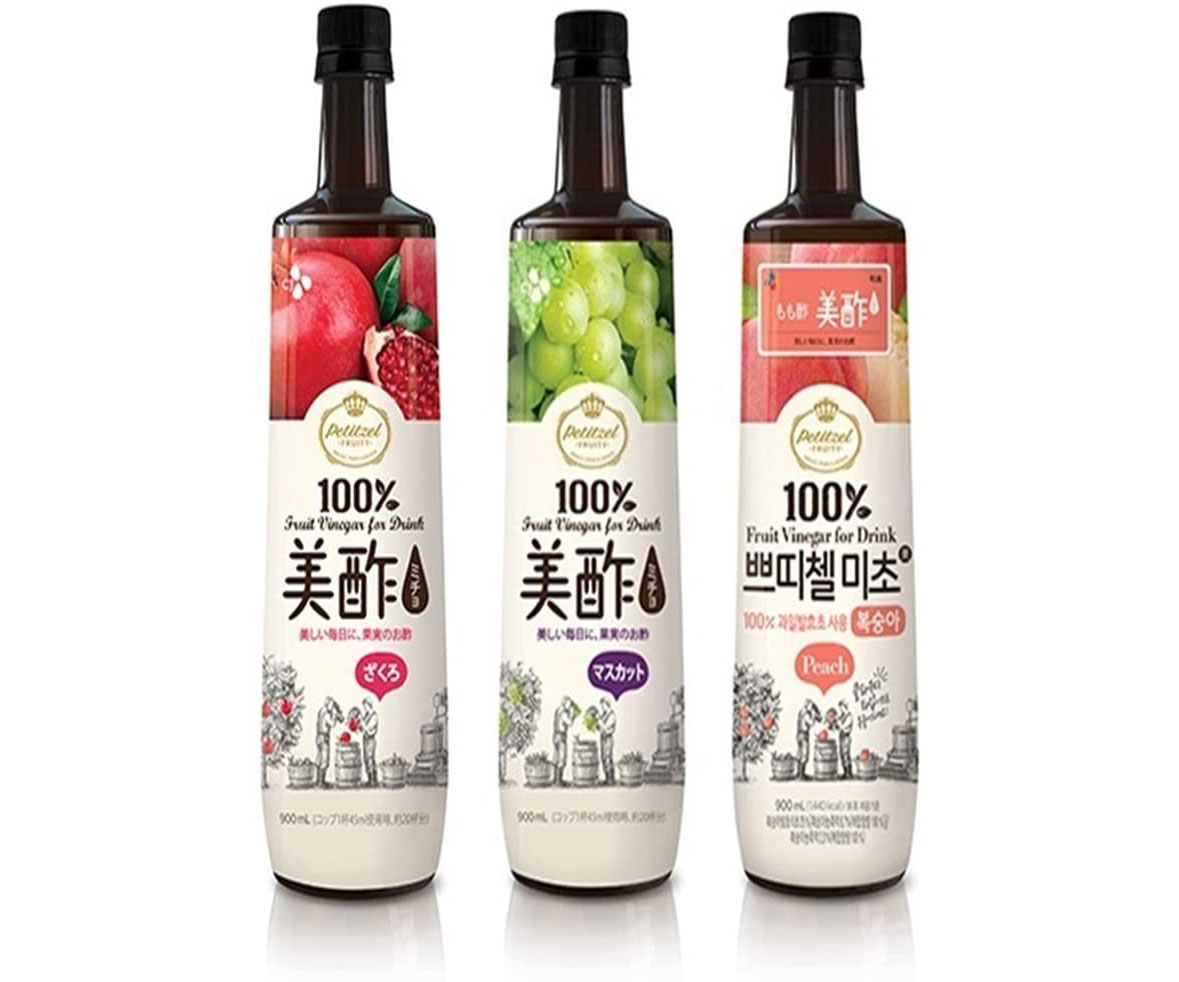 飲みやすくて美味しい♪韓国のヘルシードリンク「美酢ミチョ飲み比べ3本セット」