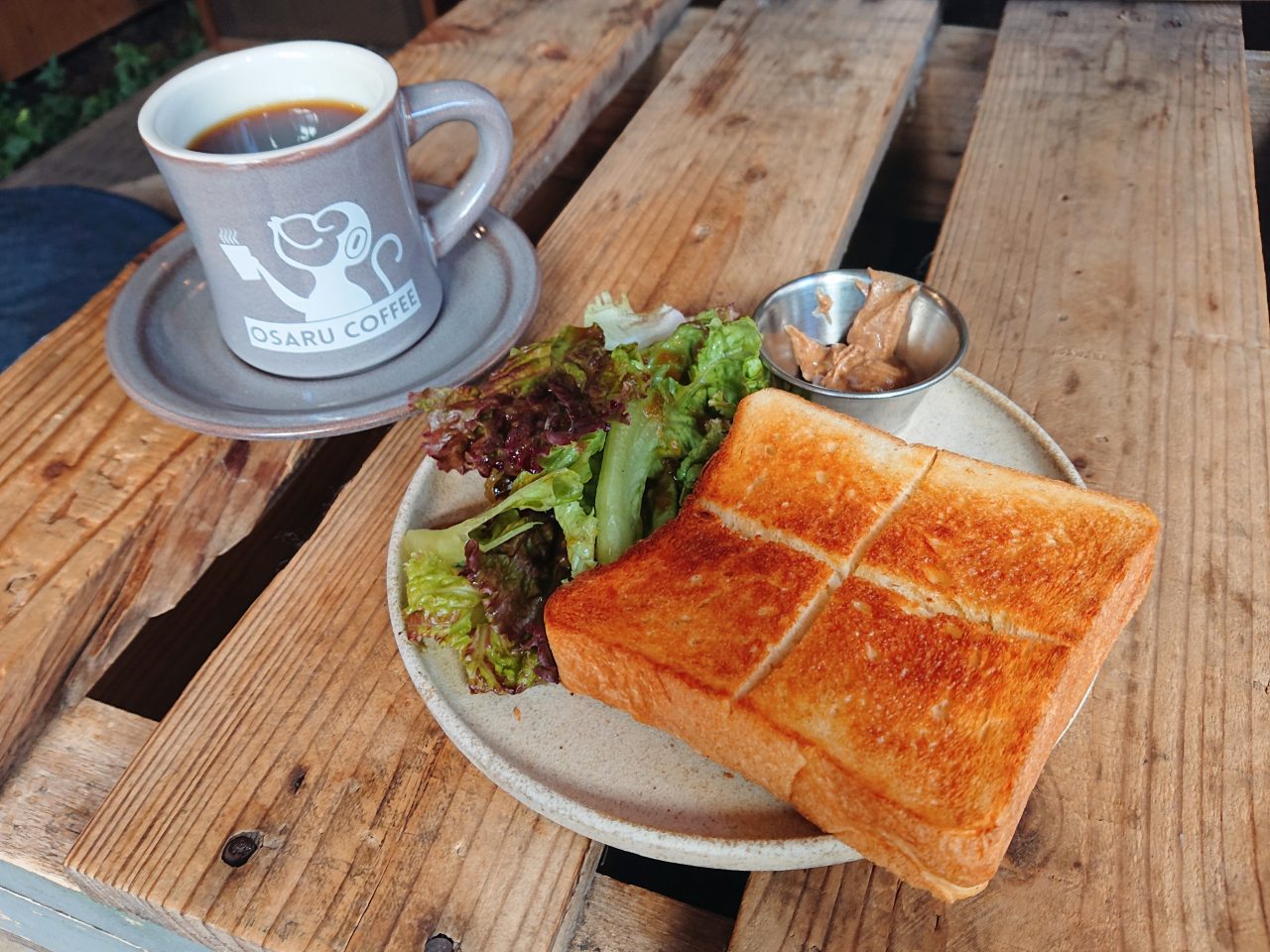 【大阪】おさるのイラストが目印!おしゃれコーヒースタンドのモーニング@OSARU COFFEE