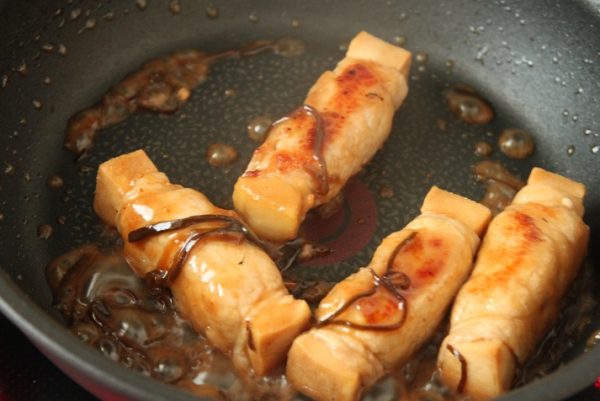 高野豆腐肉巻き