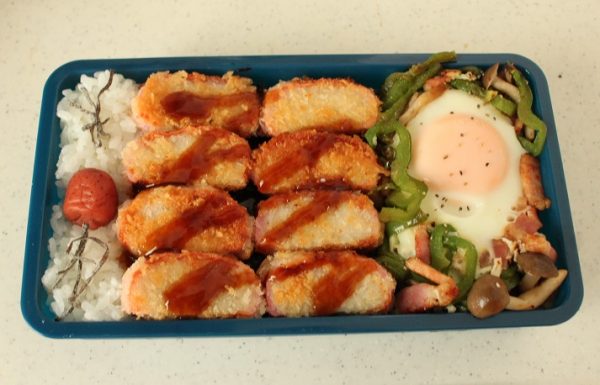 2品弁当の詰め方