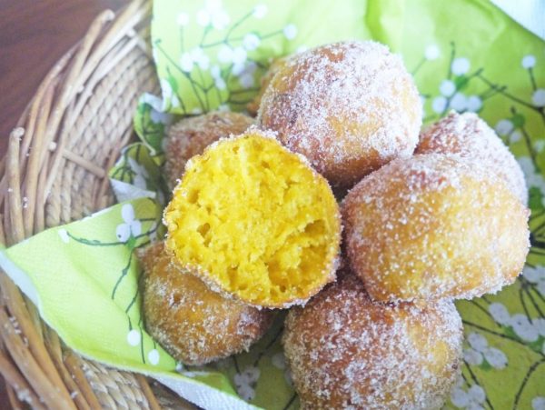 秋の味覚♪オーブンがなくても作れる「カボチャのまんまるドーナッツ」by池田愛実さん