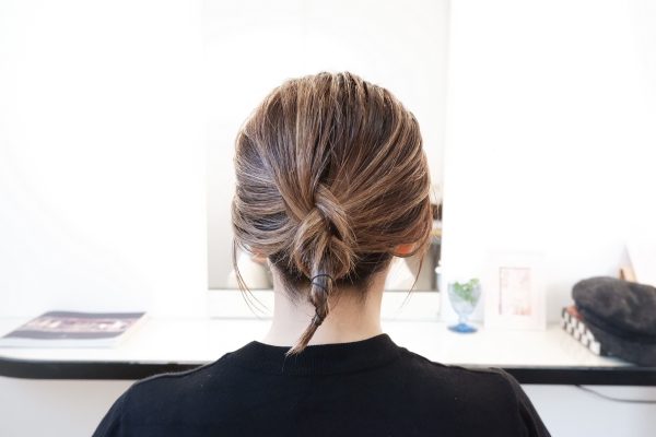 三つ編みヘアアレンジ