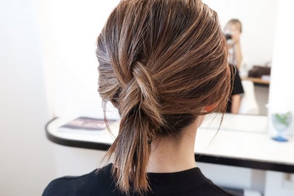 三つ編みヘアアレンジ