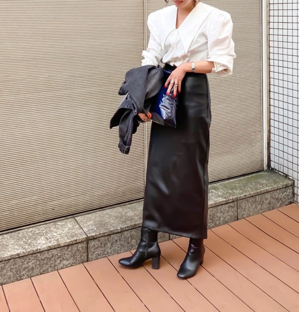高橋愛さんのシックな秋コーデ