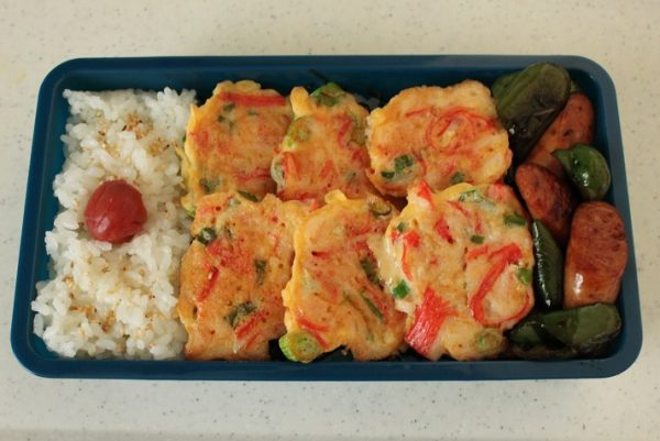 2品弁当の詰め方