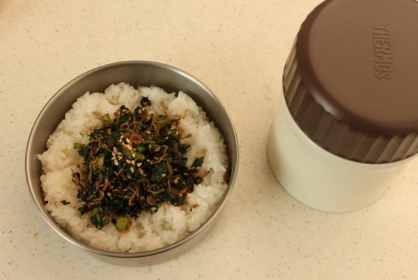 スープジャー+ふりかけご飯の2品弁当