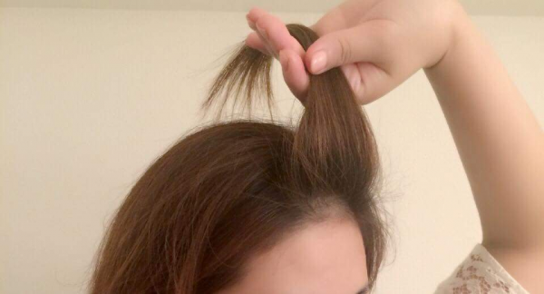 前髪スタイリング