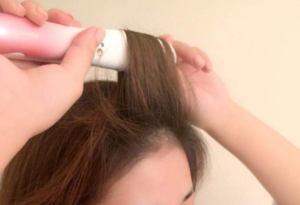 前髪の巻き方