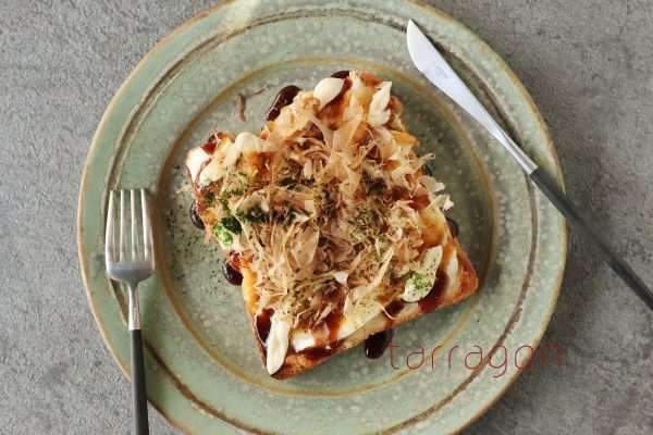 ねぎだく、ねぎウマ!風邪予防にも◎「お好み焼き風トースト」