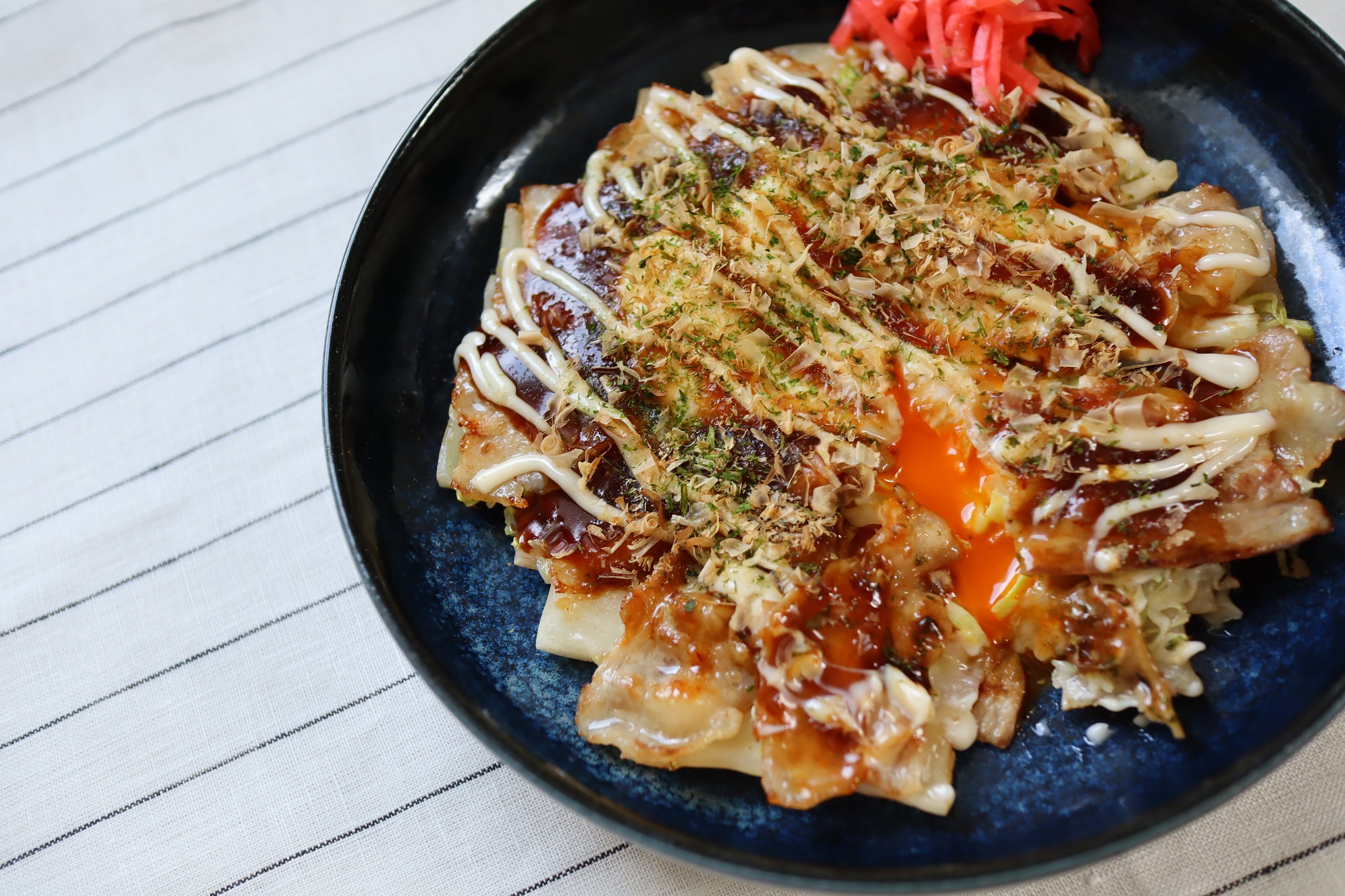 簡単リメイク！のせて焼くだけ「お好み焼き餅」