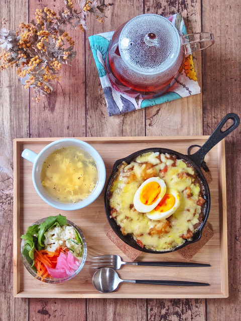 朝活朝食_ニトリスキレット