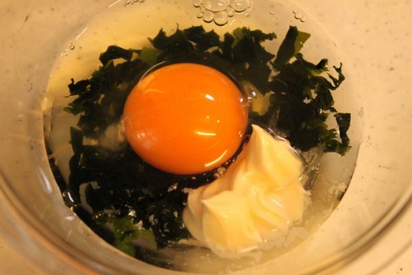 わかめオムレツ