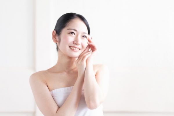 美肌の女性