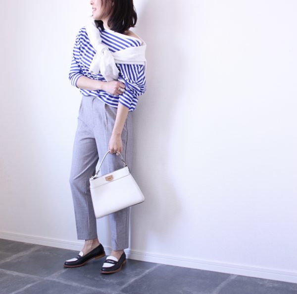 体型を選ばない万能ボトム!GU「ストレッチテーパードパンツ」着回し
