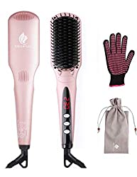 ブラッシングするだけでサラサラヘアに◎「MiroPure ストレートブラシアイロン」