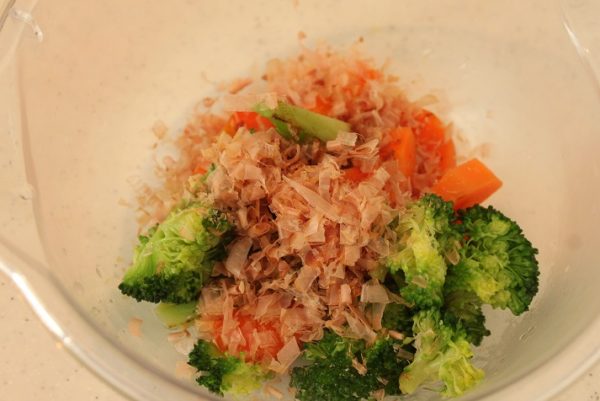 野菜と卵の蒸し煮