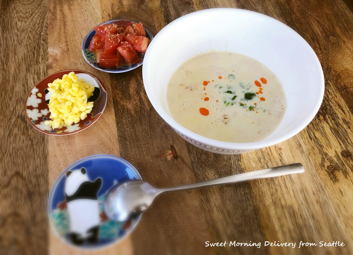 台湾の朝ごはん「鹹豆漿(シェントウジャン)」
