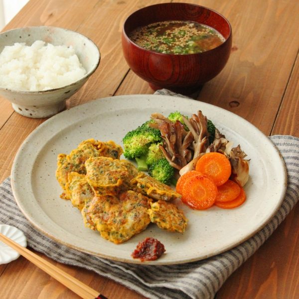 サバ缶ピカタランチ
