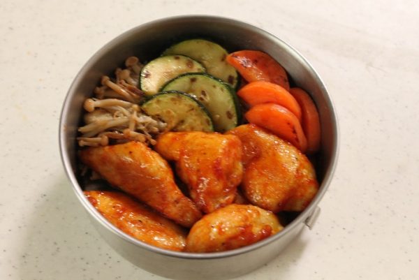 2品弁当の詰め方