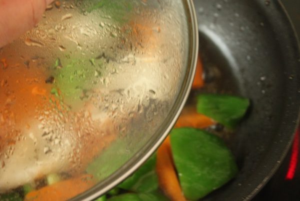 ちくわと野菜のおかか梅
