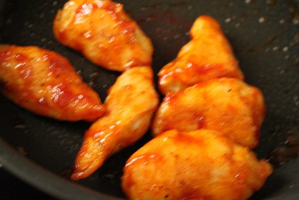 鶏ささみのケチャップカレー風味