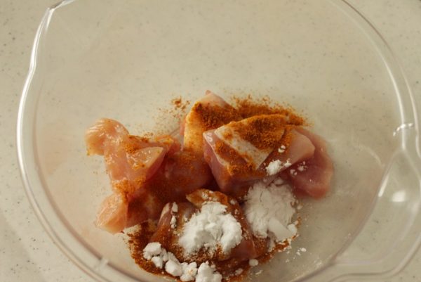 鶏肉のカレーケチャップ照り焼き