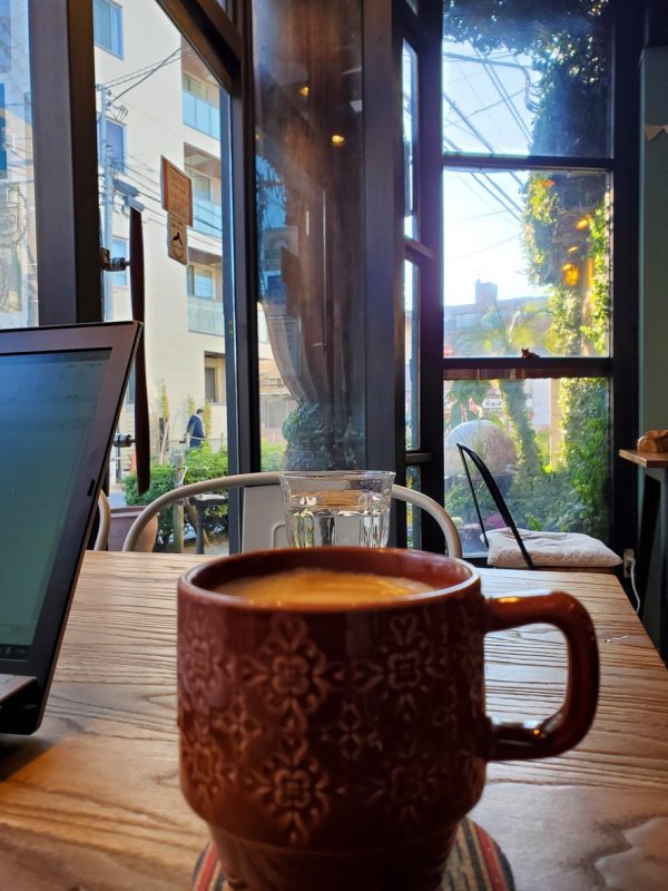 朝のコーヒー