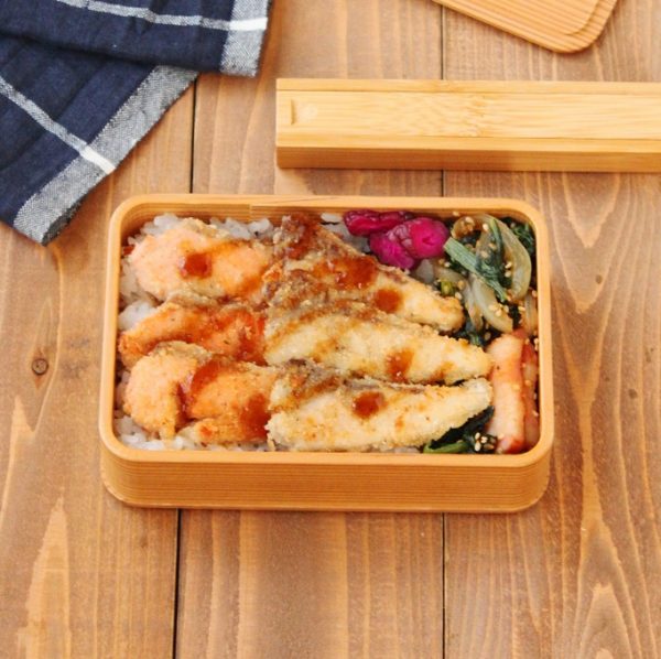 夕食の残りで簡単！「お刺し身カツ」「小松菜炒め」2品弁当