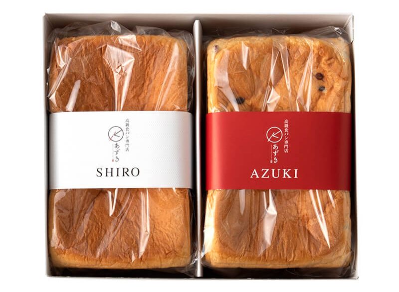 高級食パン専門店あずき「紅白食パン」