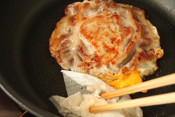 豚肉の卵サンド照り焼き